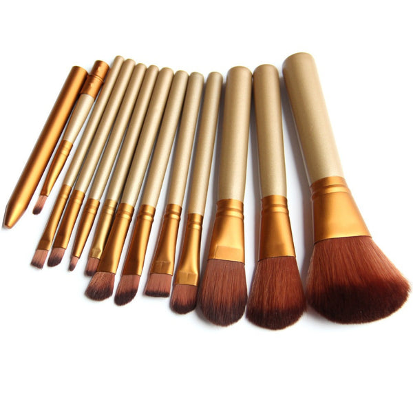 12 Pieces Makeup Brush Set