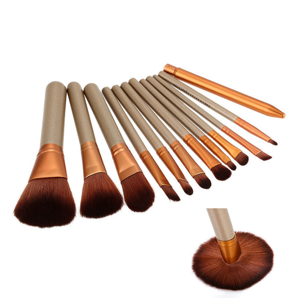 12 Pieces Makeup Brush Set