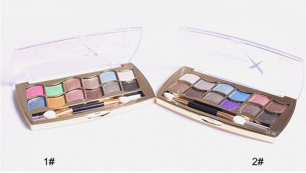 Naked Glittery 12 Color Eyeshadow Palette with Brush