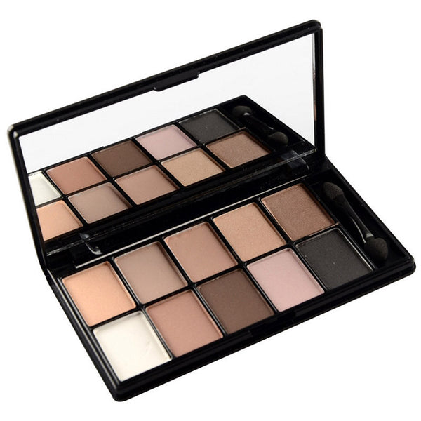 Professional Makeup Brand 10 Warm Color Matte Eyeshadow Palette Neutral Nude Eye Shadow Cosmetic Palette maquiagem With Brush