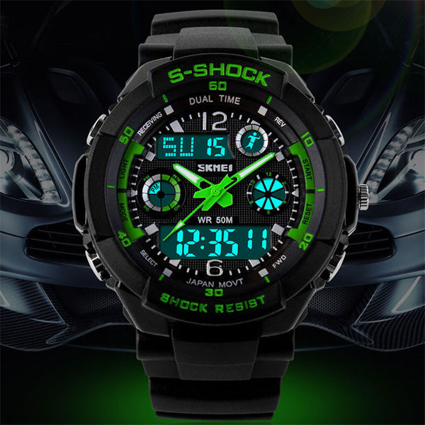 2016 Men Quartz Digital Watch Men Sports Watches Relogio Masculino SKMEI S Shock Relojes LED Military Waterproof Wristwatches