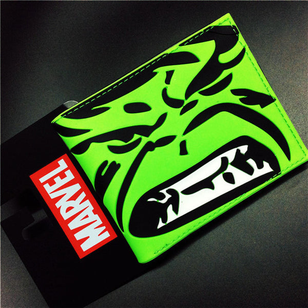 Free Shipping Comics Dc Marvel the Avengers Iron Man Thor/Captain/Superman 3D Purse Logo Credit Card Holder Cartoon Wallet