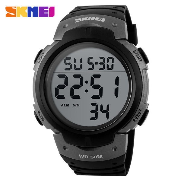 New 2016 Men Sports Watches 50M Waterproof Fashion Casual Digital LED Military Multi-Function Wristwatches