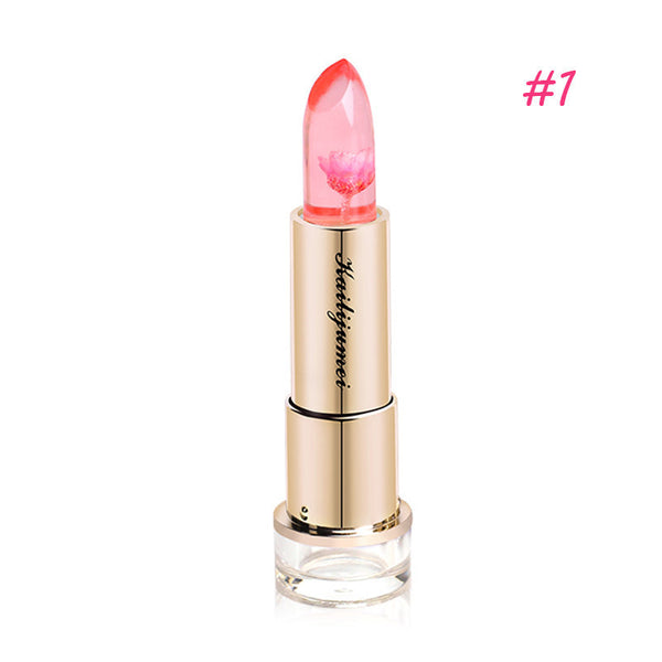 Magic Color Temperature Change Moisturizer Lips Care Surplus Bright Flower Jelly Lipstick 4 Colors