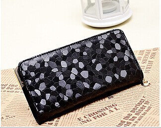 Luxury Famous Brand Clutch Bag Gold Silver PU Leather Female Money Wallets Long Women Purse Women Evening Party Bags Hot 2016