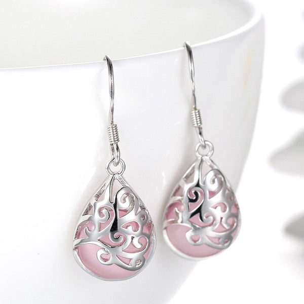 dangle earrings for women jewelry Fashion jewelry luxurious Semi precious Stone Water drop wholesale