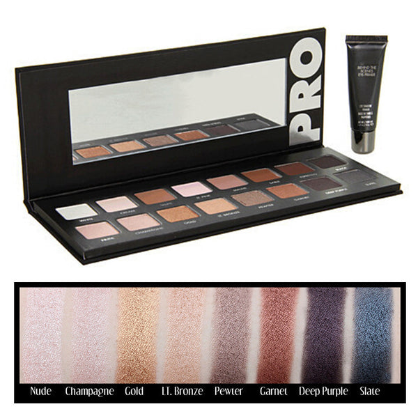 New Hot PRO Palette 16 Colors Eyeshadow With Eye Primer Luminous Eye shadow Palette Brand Makeup cosmetics