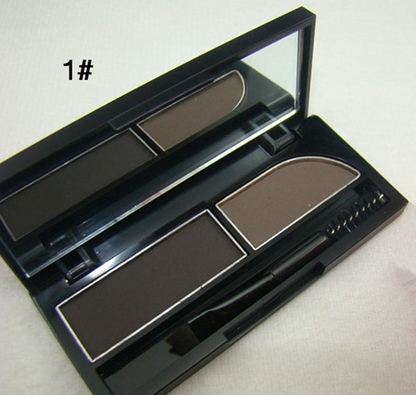 Maquiagem  New Brand MC Eyebrow  Powder Brow Powder Makeup Eyebrow Shadow 2 Color Mix Natural Eyebrow With Brush And Mirror