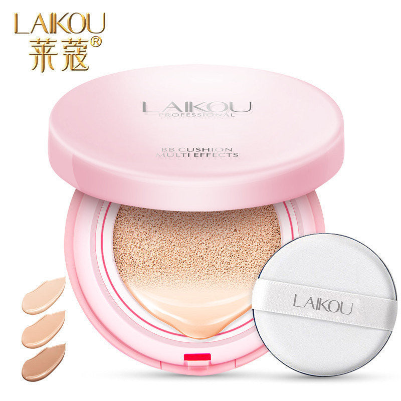 Lai Kou multi-effect repair cushion BB Cream Concealer nude makeup isolated strong durable Facial liquid foundation bb cream