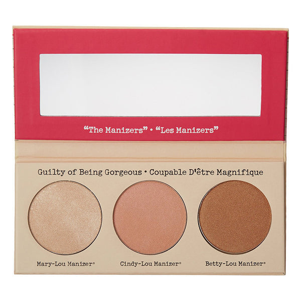 Hot New TB Balm Makeup Cosmetic Manizer Sisters 3 Color Face Pressed Powder Mary-Lou Betty-Lou Cindy-Lou Shimmer Powder Palette