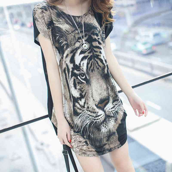 Women dress loose self portrait novelty leopard dresses tiger night out park brandy za forever JXT02091642 21