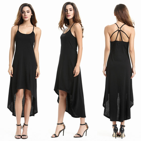 Summer dress sugarbird self portrait women dress casual loose black hollow out spaghetti strap 5xl forever za 21 HL5970