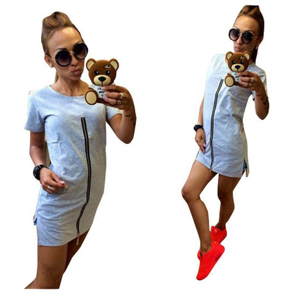 New Hipster Women Casual Dress Self Portrait Pull Zippers Down Bear Mini Snob Fitch Sexy Dress Black Za Brand Forever  WY6162 21