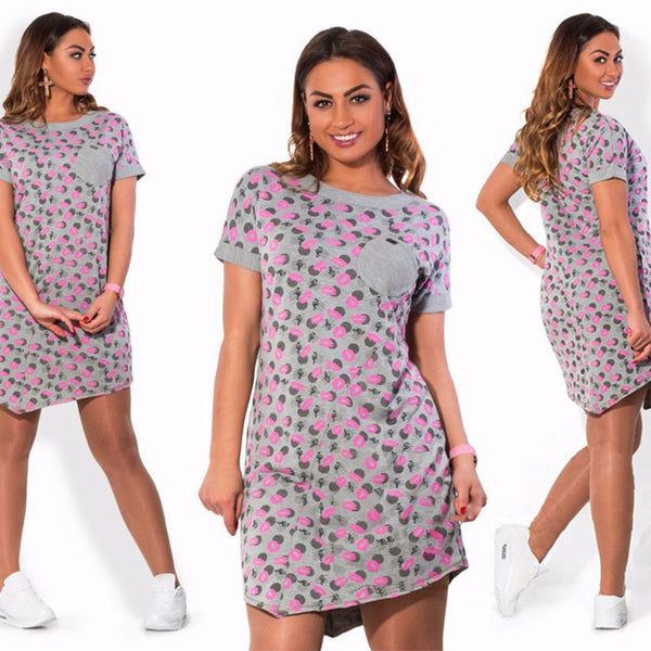 Women dress self portrait casual plus size mini dresses short sleeve mori girl za forever night out 21 5xl 6xl B765