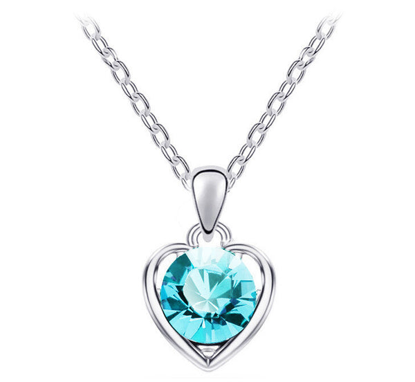 minorder$10 titanic heart of the ocean necklace Crystal silver -plated pendant Necklaces & Pendants topshop necklaces for women