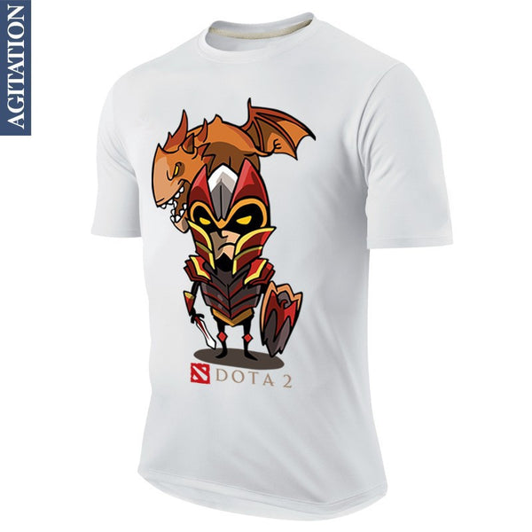 Fashion Tees T-shirt DOTA DOTA2 Dragon Knight DK Custom UK ROK Summer Topshop Tops Men Shilf  Short T Shirt Varsity Topshop Cool