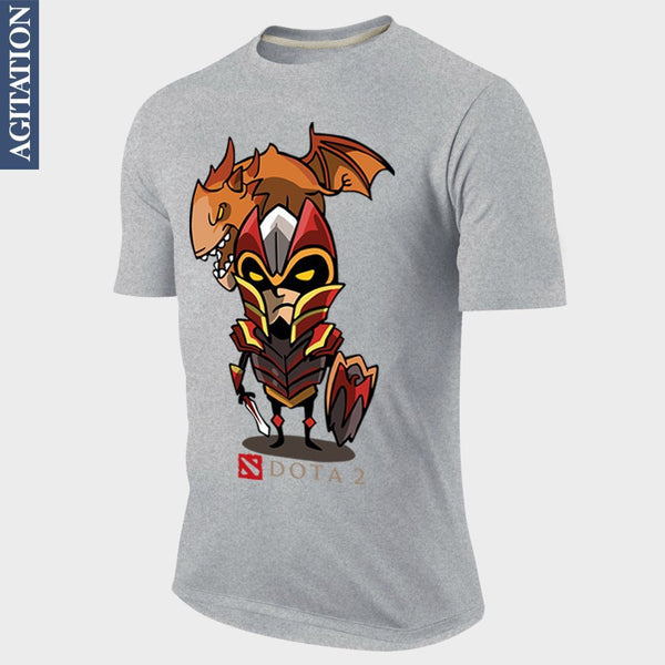 Fashion Tees T-shirt DOTA DOTA2 Dragon Knight DK Custom UK ROK Summer Topshop Tops Men Shilf  Short T Shirt Varsity Topshop Cool