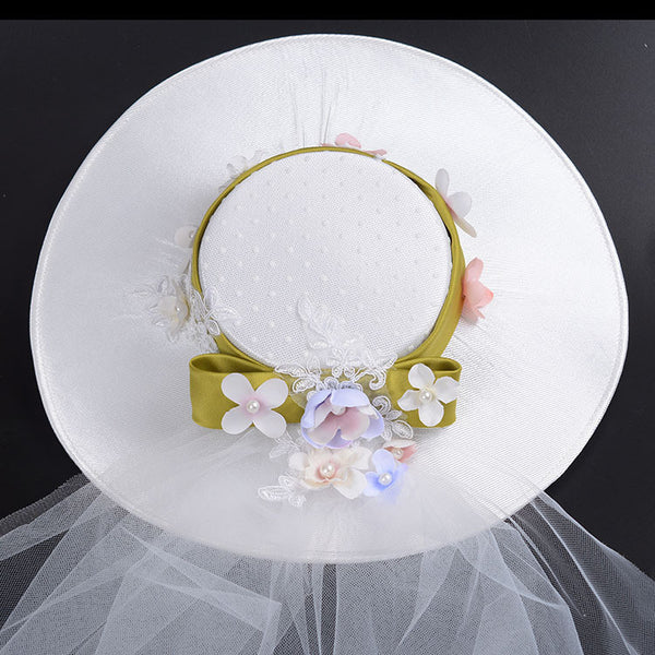 2016 Vintage Bridal Hats Beautiful France Net Handmade Flowers Fascinator Bridal Accessories Cheap Charming Wedding Accessories