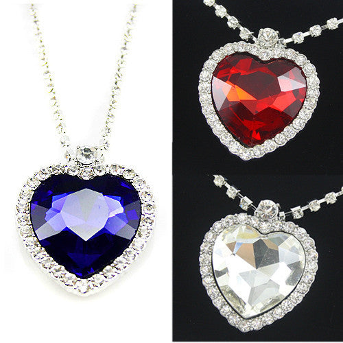 titanic heart of the ocean necklace Crystal silver -plated pendant Necklaces & Pendants topshop necklaces for 2016 women nke-h25